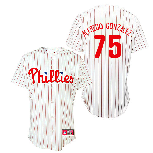 Miguel Alfredo Gonzalez #75 Youth Baseball Jersey-Philadelphia Phillies Authentic Home White Cool Base MLB Jersey